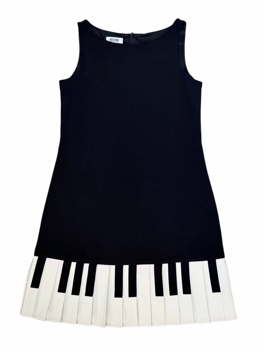 Moschino Cheap and Chic Rare Piano Keys Black Dress